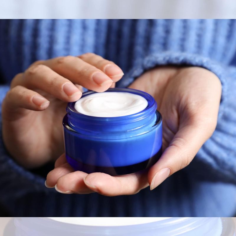 5G 10G 20G 30G 50G 100G Glass Cosmetic Jars Containers Glass Metal Cap