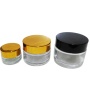 5G 10G 20G 30G 50G 100G Glass Cosmetic Jars Containers Glass Metal Cap