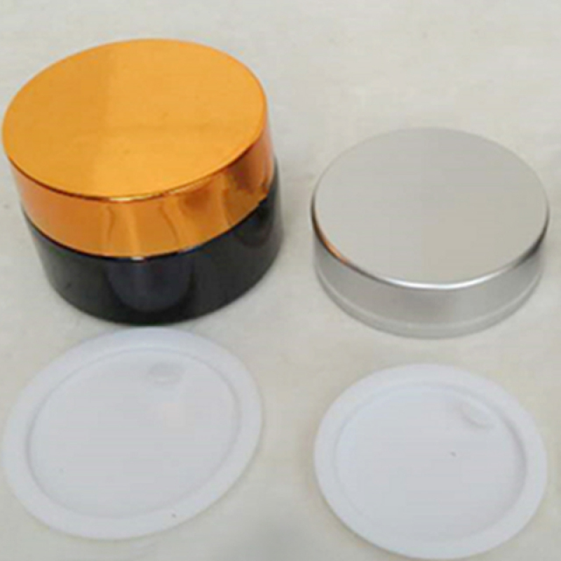 5G 10G 20G 30G 50G 100G Glass Cosmetic Jars Containers Glass Metal Cap