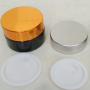5G 10G 20G 30G 50G 100G Glass Cosmetic Jars Containers Glass Metal Cap