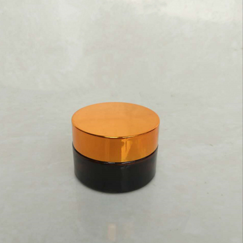 5G 10G 20G 30G 50G 100G Glass Cosmetic Jars Containers Glass Metal Cap