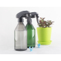 Factory Supply 300ml Round Shape Plastic Hair Spray Bottle Pump Sprayer for Skin Care Serum