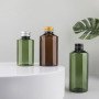 Custom 100ml Plastic Green Hydrosol Cosmetic Lotion Bottle with Aluminum Cap for Skin Care Serum