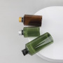 Custom 100ml Plastic Green Hydrosol Cosmetic Lotion Bottle with Aluminum Cap for Skin Care Serum