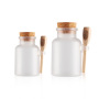 100g/200g Empty Matte Bath Salt Packaging Bottle Plastic Jar with Spoon