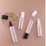 Empty Cylinder Custom Plastic Bottle 100ml 200ml Portable Private Label Clear Spray Lotion Pump Bottle for Beauty Brands