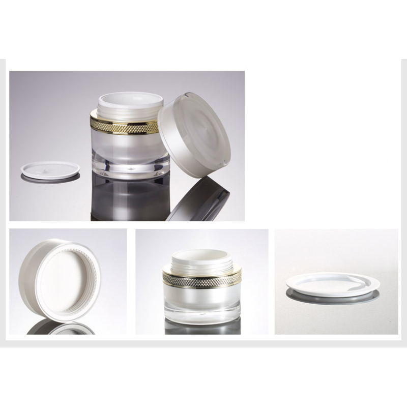 Luxury New Design Plastic Acrylic Jar and Lotion Bottle Cosmetic Containers with Pump Sprayer for Skin Care Serum