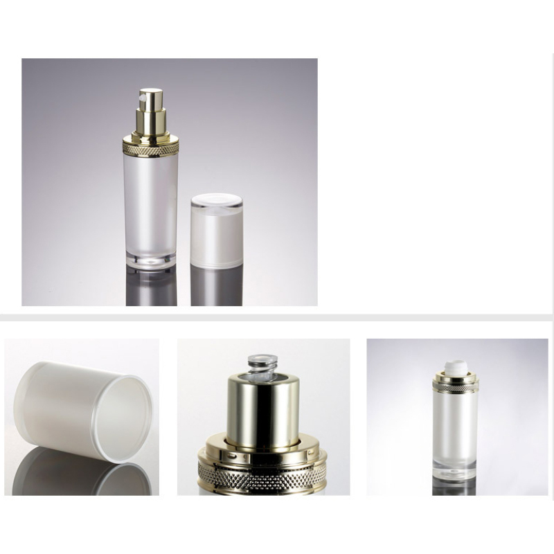 Luxury New Design Plastic Acrylic Jar and Lotion Bottle Cosmetic Containers with Pump Sprayer for Skin Care Serum