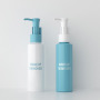 Luxury 100ml Flat Shoulder PET Plastic Lotion Bottles Skincare Packaging for Body Lotion
