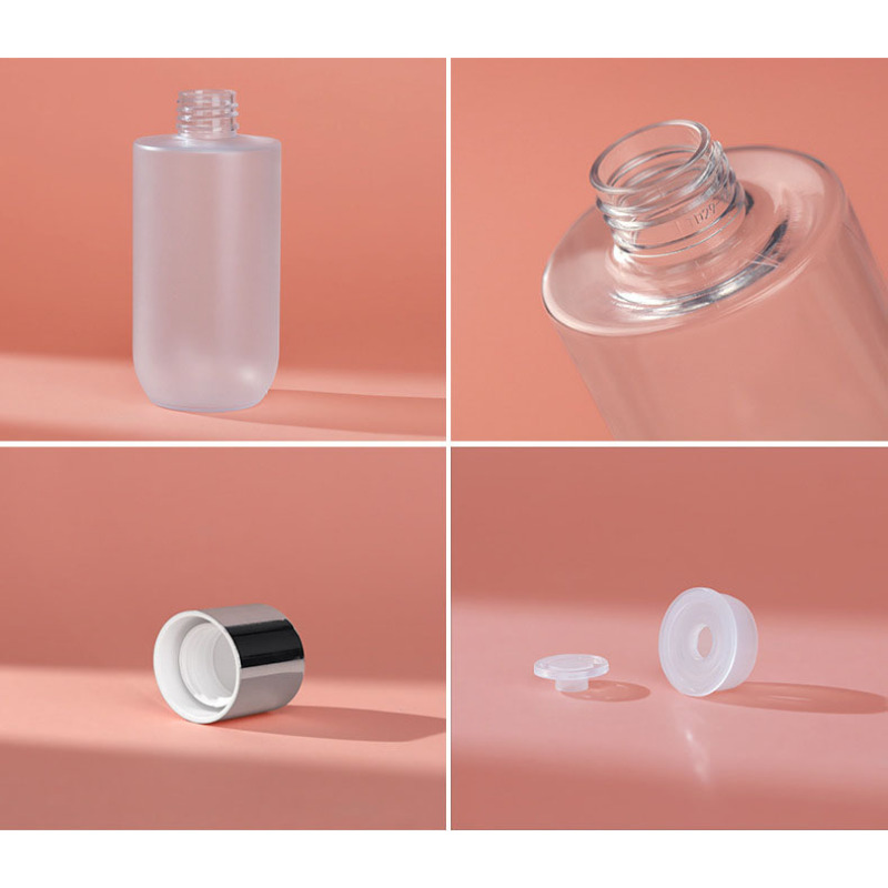 OEM Empty Matte Plastic Container 200ml Custom Skincare Cosmetic Bottle for Shampoo Makeup Remover Packaging