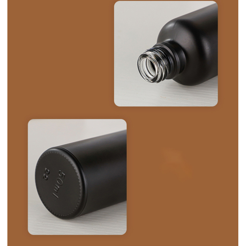 Matte Black 30ml Empty Essential Oil Dropper Bottle Cosmetic Hair Oil Bottles with Black Dropper