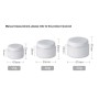 New Arrival Factory Price 15g 30g 50g White Round Plastic PP Cosmetic Double Wall Screw Cap Jar with Silver Ring