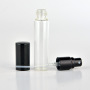 10ml Aluminum Cover Clear Straight Round Glass Cosmetic  Elegant Spray Perfume Bottle with Pump Sprayer