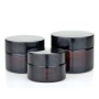 Empty Cosmetics Packing Frosted Amber Glass Jar 20G 30G 50G