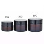 Empty Cosmetics Packing Frosted Amber Glass Jar 20G 30G 50G
