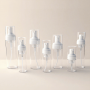 Wholesale 200ml Transparent Foamer Bottle Empty PET Plastic Foam Dispenser Pump Bottle for Facial Cleanser Shampoo Lotion