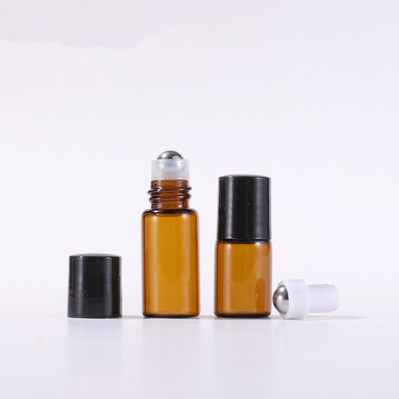 1ml 2ml 3ml 5ml Amber Essential Oil Glass Bottles Perfume Roll on Bottles