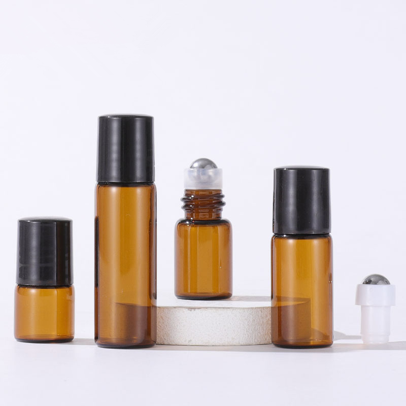 1ml 2ml 3ml 5ml Amber Essential Oil Glass Bottles Perfume Roll on Bottles