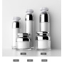 Luxury 30g Silver Lid Empty Jars for Creams Acrylic Round Cream Jar Skincare Plastic PP Cosmetic Jar