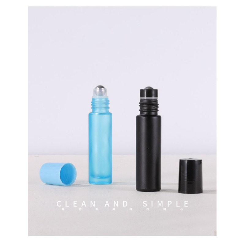Essential Oil Bottle Luxury Colorful 5ML Essential Oil Roller Bottles Frosted 10ml Roll on Bottle Essential Oil Bottle 10ml