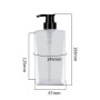 Stock Available PET Press Pump Grey square 16oz Plastic Bottle Transparent Shampoo Bottle 500ml