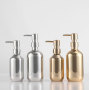 Luxury 10oz 16oz PET Plating Gold and Silver Plastic Bottle With Pump for Shampoo,shower Gel,lotion and Etc