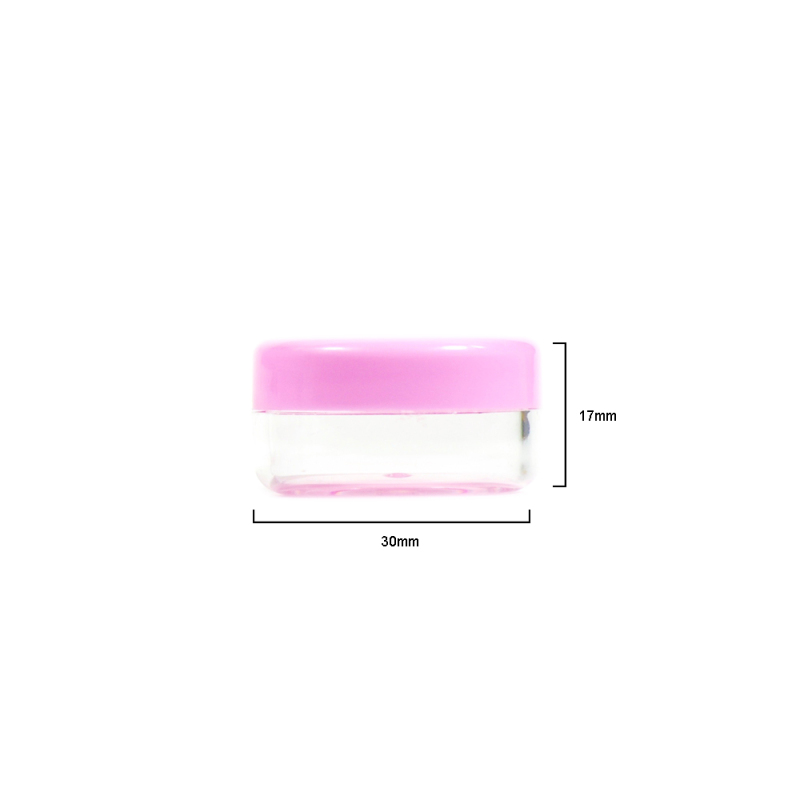 Best Seller Eye Cream Jar Cheap Plastic Cosmetic Jars 3g 5g 10g 15g 20g pink clear Round Plastic Cosmetic Small Mini Jar