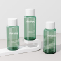 Custom Design 30ml Green Cap PET Plastic Bottle Refillable Travel Container for Premium Skin Care Lines