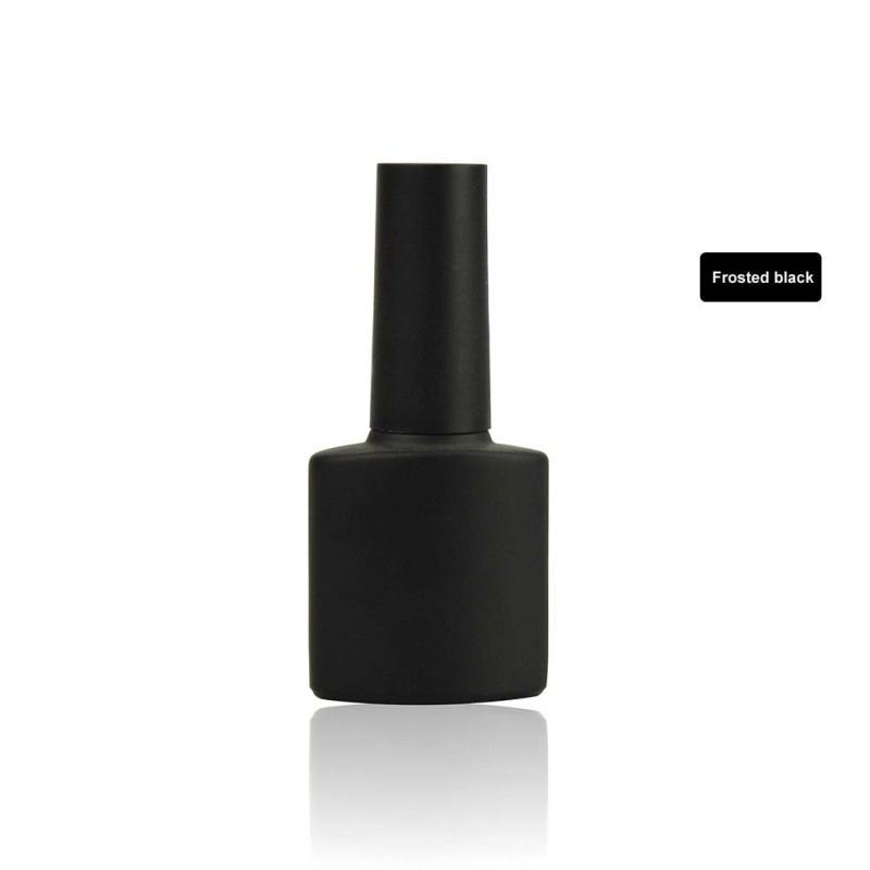 7.5ml White Black Empty Glass Nail Polish Bottle for Gel Polish