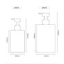 200ml 400ml Square Matte Black PET Plastic Lotion Pump Bottle Shampoo Bottle Hand Lotion Shower Gel Bottle for Men