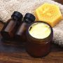 12 Pack 4 Oz Empty Thick Amber round Glass Candle Jars with Lids