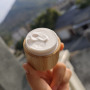 Natural Bamboo Biodegradable White PP Inner Bladder Cream Cosmetic Scrub 5g 30g Face Cream Wide Mouth Eye Cream Jar Screw Top