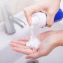 Clear 150ml PET Round Foam Bottle 100ml Mousse Bottle clear Foam Pump Bottle