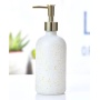 Wholesale 500ml  Yellow Black White Green Round Glass Hand Wash Soap Liquid Bottle With Spray  Pump