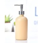 Wholesale 500ml  Yellow Black White Green Round Glass Hand Wash Soap Liquid Bottle With Spray  Pump