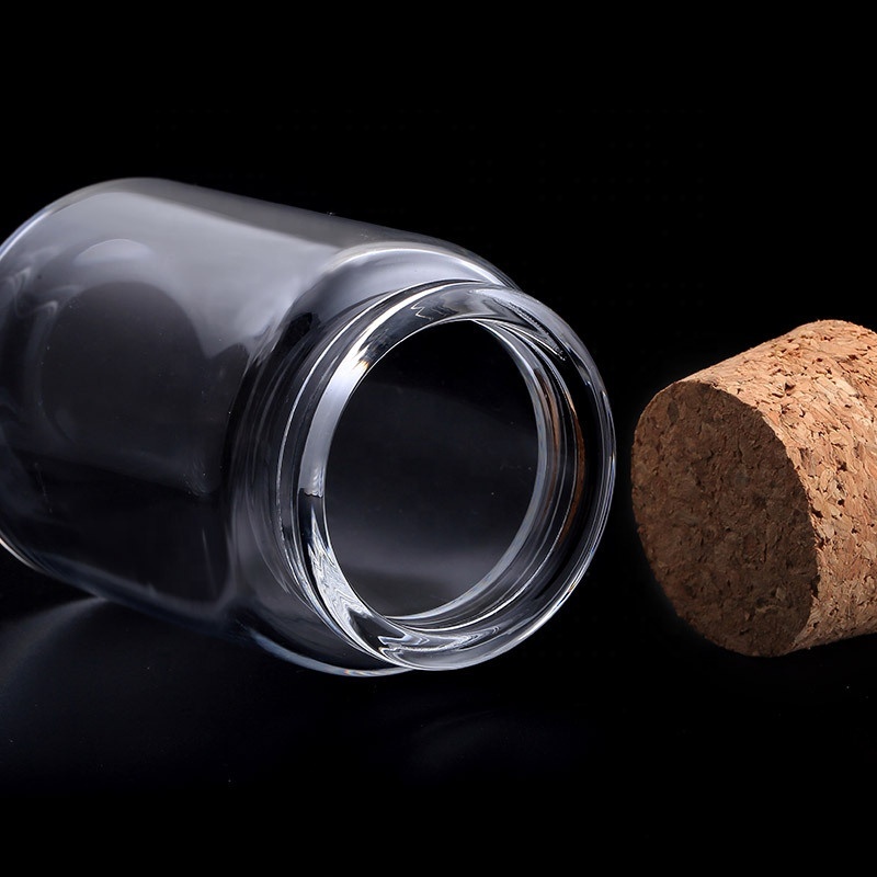 Wholesale 20ml 30ml 50ml 65ml 90ml Clear Glass Message Wishing Bottle with Cork Top Screen Printed
