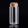 Wholesale 20ml 30ml 50ml 65ml 90ml Clear Glass Message Wishing Bottle with Cork Top Screen Printed