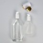 Thick Bottom Serum Bottle Frosted Glass Lotion Pump Bottle Cosmetic Container in Flat Shape