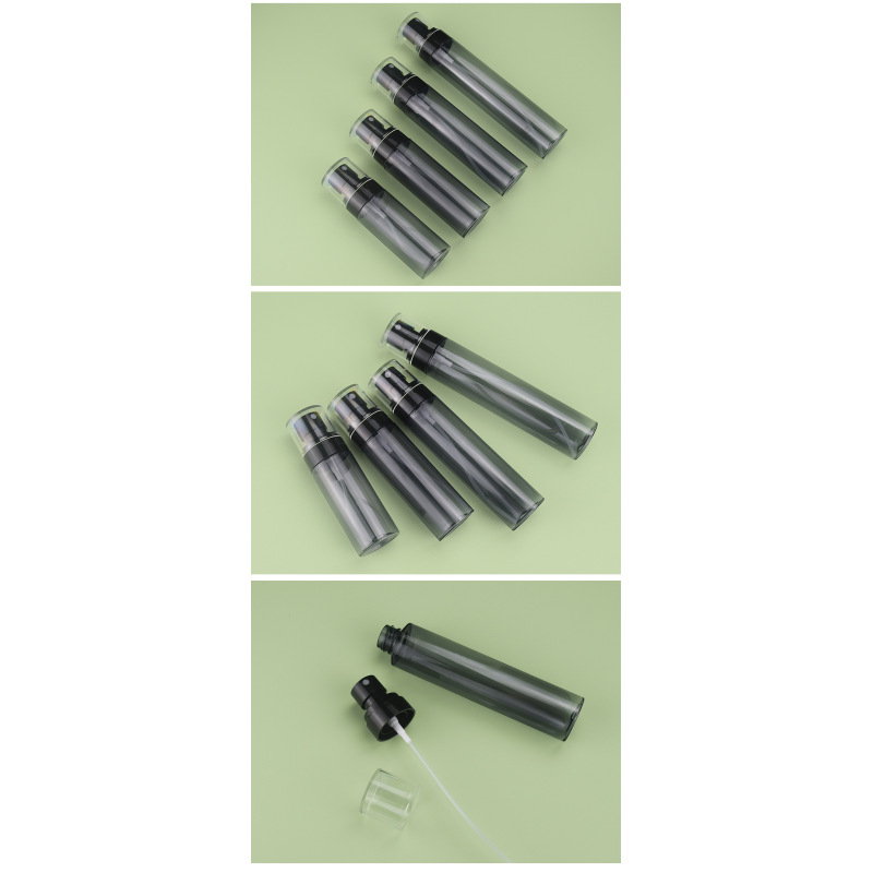 Superior Quality  Wholesale60ml 80ml 100ml 120ml Grey  PET Plastic Bottles Spray Plastic Bottles for Cosmetic