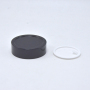 Dark Green Wide Mouth Glass Cream Jar 50g Black Cap
