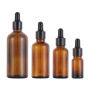 10ml/30ml/50ml/100ml Amber Essential Oil Cosmetic Packing Dropper Skin Care Glass Bottle With Black Cap