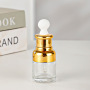 Unique Luxury 20ml 30ml 50ml Clear Glass Dropper Bottle Essential Oil Hair Oil Serum Container Aluminum Cap Minimum Order 100pcs