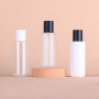 Luxury Matte 120ml Coffee Plastic Skincare Bottle for Essence Water Storage and Professional Beauty Salon Use