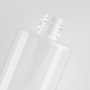 150ml Transparent Plastic Pet Lotion Bottle with Double Wall Cap