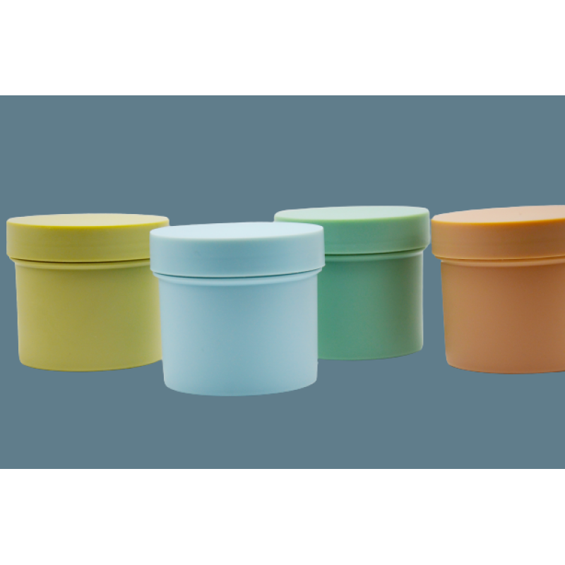 150ml Empty Colorful Cosmetic Wide Mouth Plastic Body Scrub Jars With Screw Cap