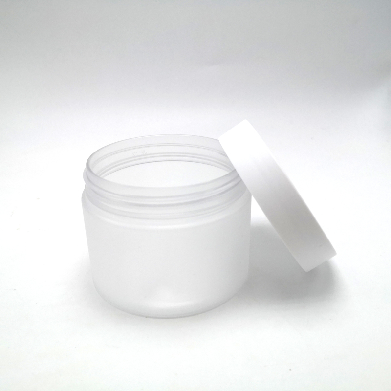 Fast Shipping 6oz 200ml Frosted Cosmetic Plastic Cream Jar With Frosted Lid for Body Cream Eye Cream