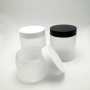Fast Shipping 6oz 200ml Frosted Cosmetic Plastic Cream Jar With Frosted Lid for Body Cream Eye Cream