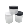 Fast Shipping 6oz 200ml Frosted Cosmetic Plastic Cream Jar With Frosted Lid for Body Cream Eye Cream