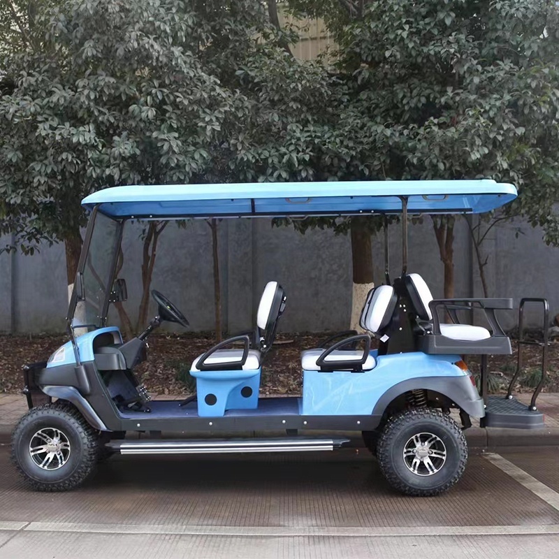 Chariot de golf électrique à grande vitesse professionnel de 4 roues Off Road 6 Seat avec le pare-brise