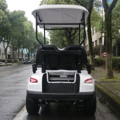Mini carros de golf eléctricos para 4 pasajeros con batería de litio de alta calidad con tracción en las 2 ruedas